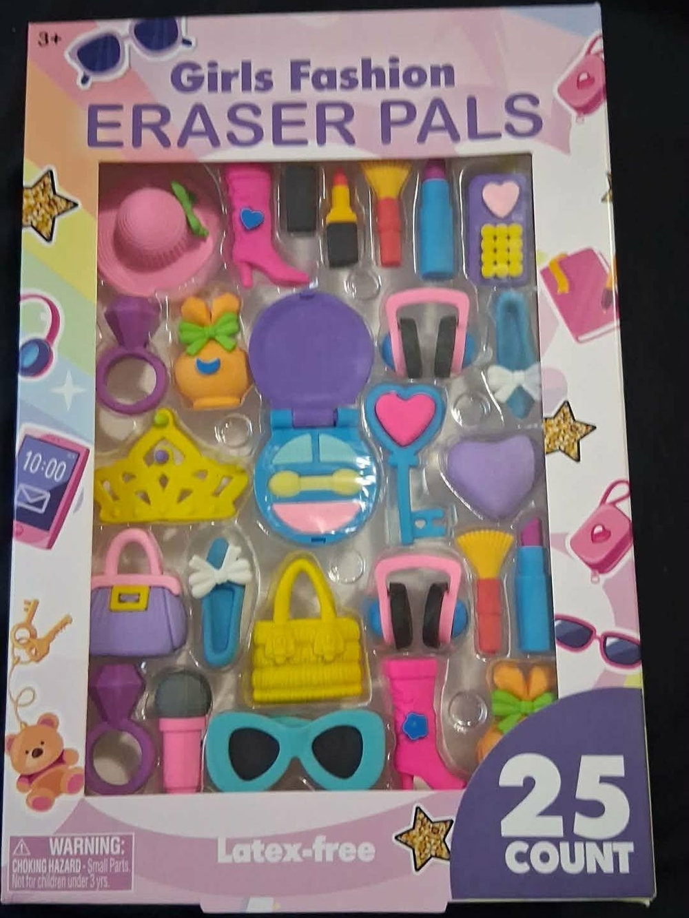 New Girls Fashion Eraser Pals 3d Eraser Set